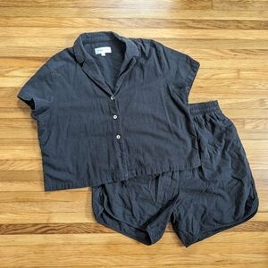 Tradlands Glenn Long Shorts and Coast Camp Button Down Two Piece Matching Set